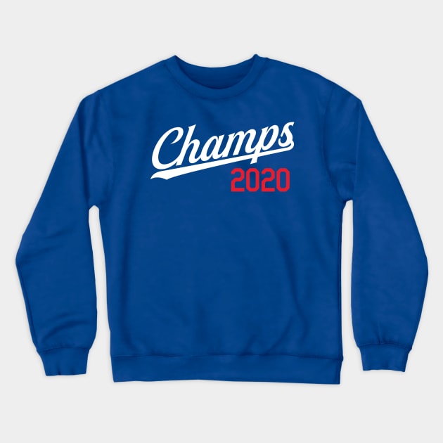 Los Angeles Champs 2020 Blue Crewneck Sweatshirt by KhanMiller24